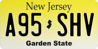 NJ license plate A95SHV