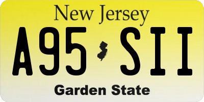 NJ license plate A95SII