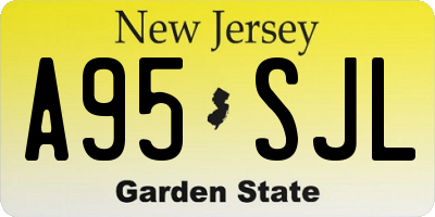 NJ license plate A95SJL