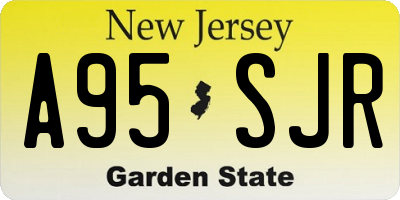 NJ license plate A95SJR