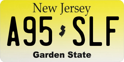 NJ license plate A95SLF