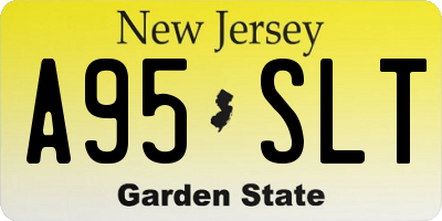 NJ license plate A95SLT