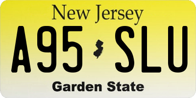 NJ license plate A95SLU