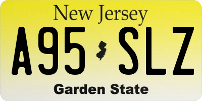 NJ license plate A95SLZ