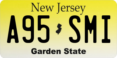 NJ license plate A95SMI