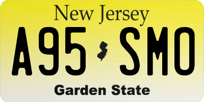 NJ license plate A95SMO
