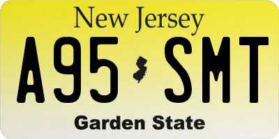 NJ license plate A95SMT