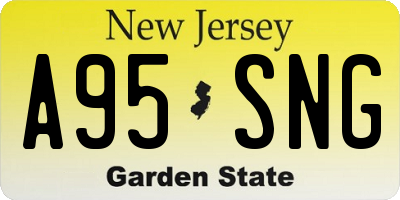 NJ license plate A95SNG