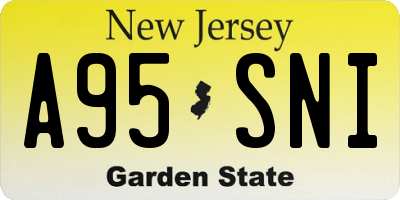 NJ license plate A95SNI