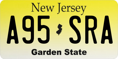 NJ license plate A95SRA