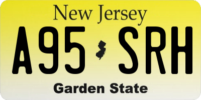 NJ license plate A95SRH