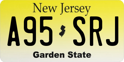 NJ license plate A95SRJ