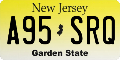 NJ license plate A95SRQ