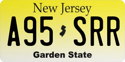 NJ license plate A95SRR