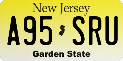 NJ license plate A95SRU