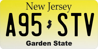 NJ license plate A95STV