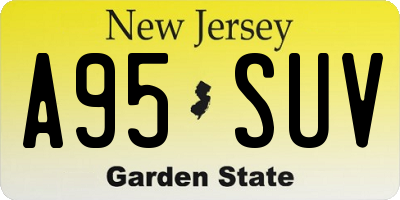 NJ license plate A95SUV