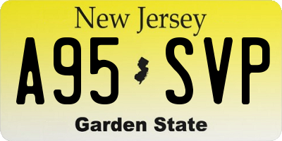 NJ license plate A95SVP