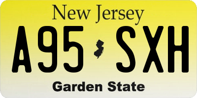 NJ license plate A95SXH