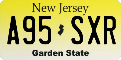 NJ license plate A95SXR
