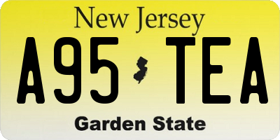 NJ license plate A95TEA