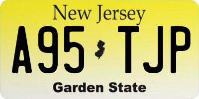 NJ license plate A95TJP