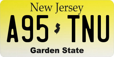 NJ license plate A95TNU