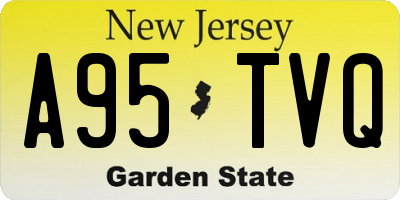NJ license plate A95TVQ