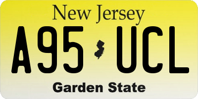 NJ license plate A95UCL