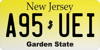 NJ license plate A95UEI