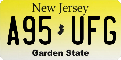 NJ license plate A95UFG