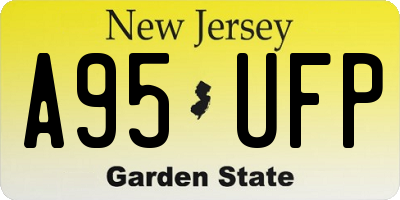 NJ license plate A95UFP