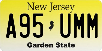 NJ license plate A95UMM