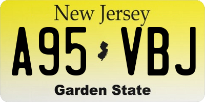 NJ license plate A95VBJ