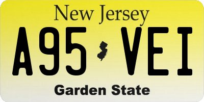 NJ license plate A95VEI