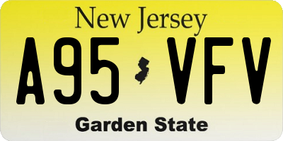 NJ license plate A95VFV