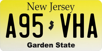NJ license plate A95VHA