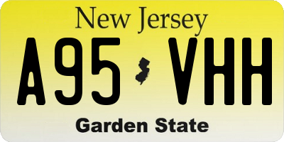NJ license plate A95VHH