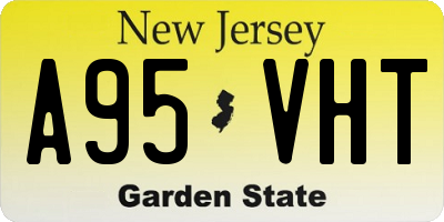 NJ license plate A95VHT