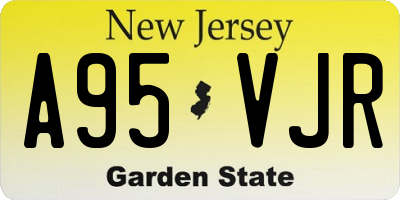 NJ license plate A95VJR
