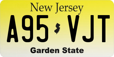 NJ license plate A95VJT