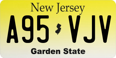 NJ license plate A95VJV