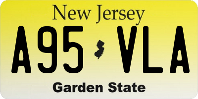 NJ license plate A95VLA