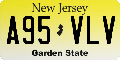 NJ license plate A95VLV