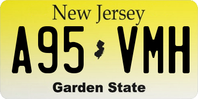 NJ license plate A95VMH