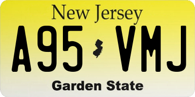 NJ license plate A95VMJ