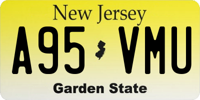 NJ license plate A95VMU