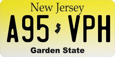 NJ license plate A95VPH