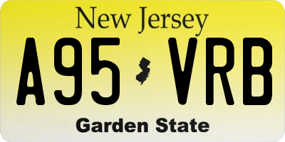NJ license plate A95VRB