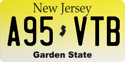 NJ license plate A95VTB